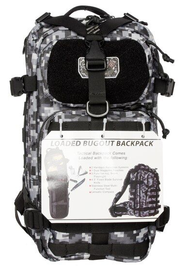 G Outdoors GPS Loaded Bugout Backpack in Digital Gray Camo
